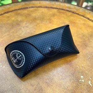 Ray bans standard black textured carbon fiber case